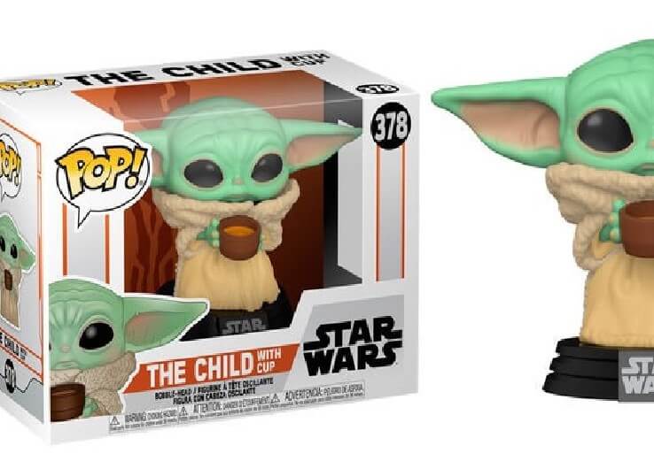 Star Wars The Mandalorian The Child with Cup Funko Pop Vinyl Figure 